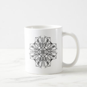 geometric symmetry coffee mug
