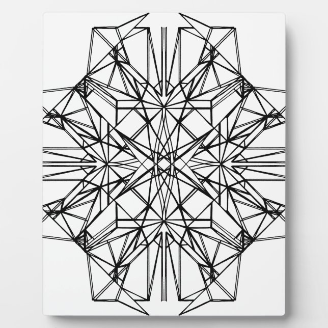 geometric symmetry plaque (Front)