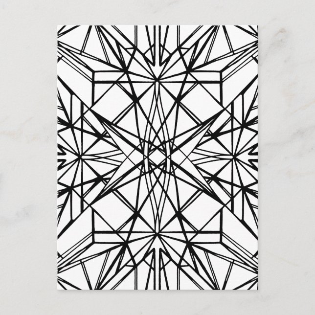 geometric symmetry postcard (Front)