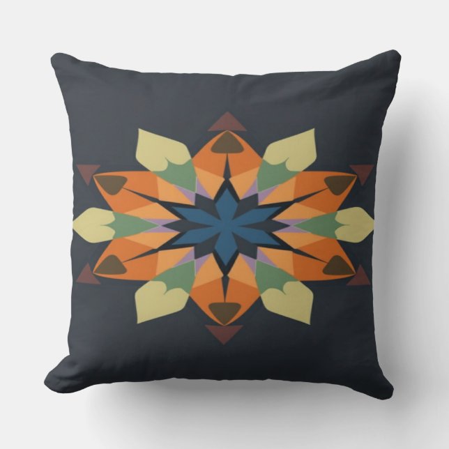 Geometric Symphony: Balance in pillow  (Front)