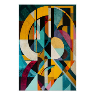 Geometric Symphony Poster