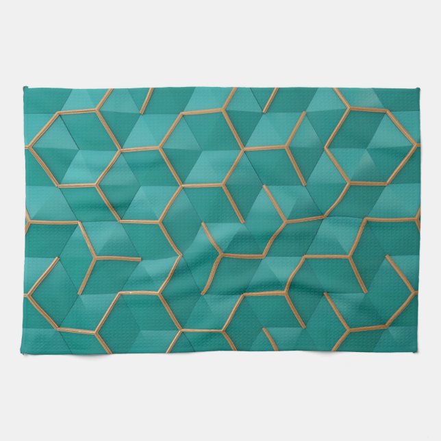 geometric tea towel (Horizontal)
