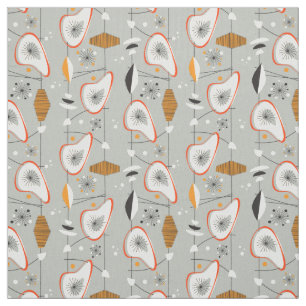 Geometric Teal & Blue Pattern Fabric