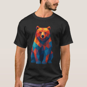Geometric teddy bear tshirt trending design