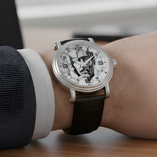 Geometric Tesla: Abstract Visionary Watch