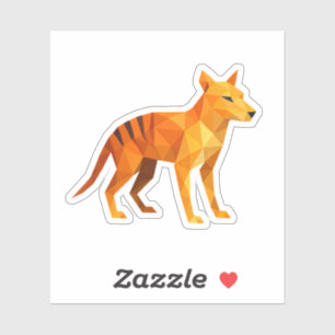 Geometric Thylacine – Polygonal Art of the Tasmani