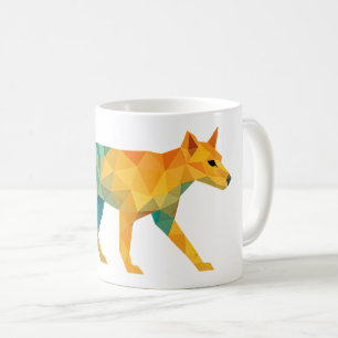 Geometric Thylacine – Polygonal Art of the Tasmani Coffee Mug