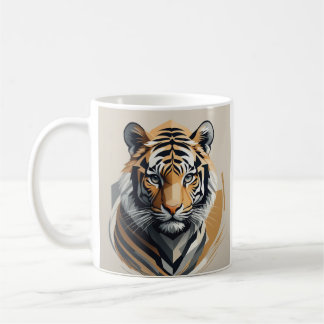 Geometric Tiger Coffee Mug