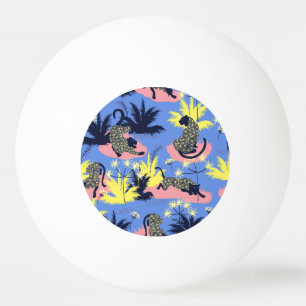 Geometric tiger, leopard: children's pattern. ping pong ball