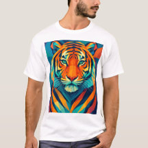 Geometric tiger tshirt