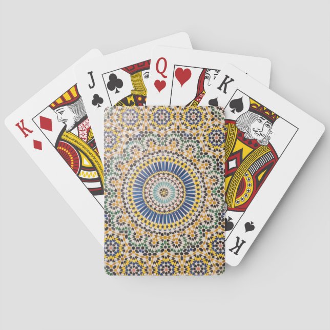 Geometric tile pattern, Morocco Playing Cards (Back)
