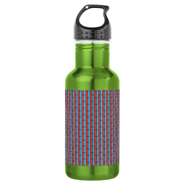 Geometric Tiled Mug 532 Ml Water Bottle (Front)