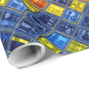 Geometric Tiles Mosaic Pattern #10 Wrapping Paper