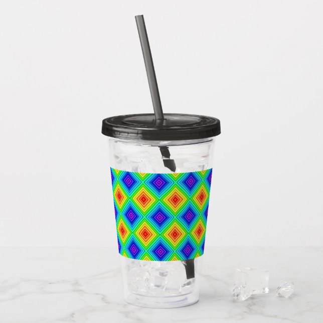 Geometric Topography - Acrylic Tumbler (Front Ice)