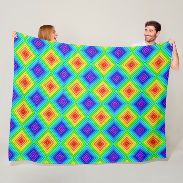 Geometric Topography - Fleece Blanket (In Situ)