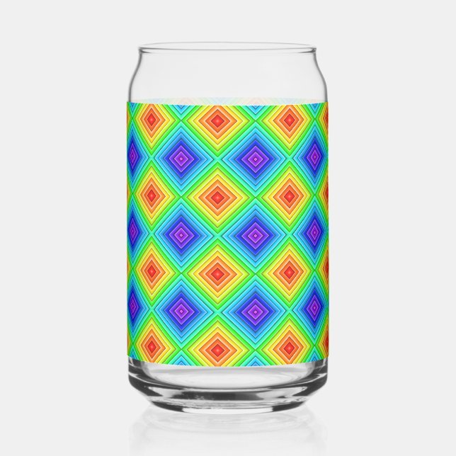 Geometric Topography - Glass Can (Front)