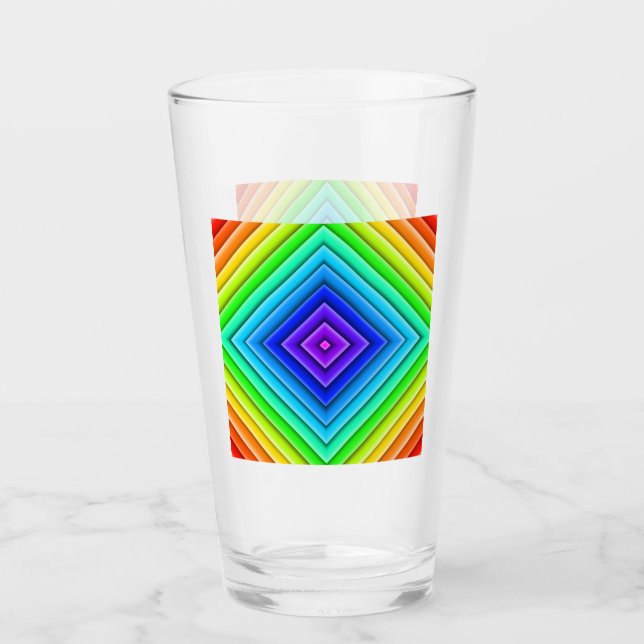 Geometric Topography - Glass Cup (Front)