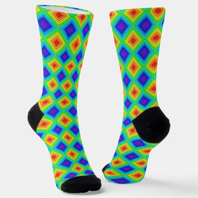 Geometric Topography - Premium Socks (Angled)