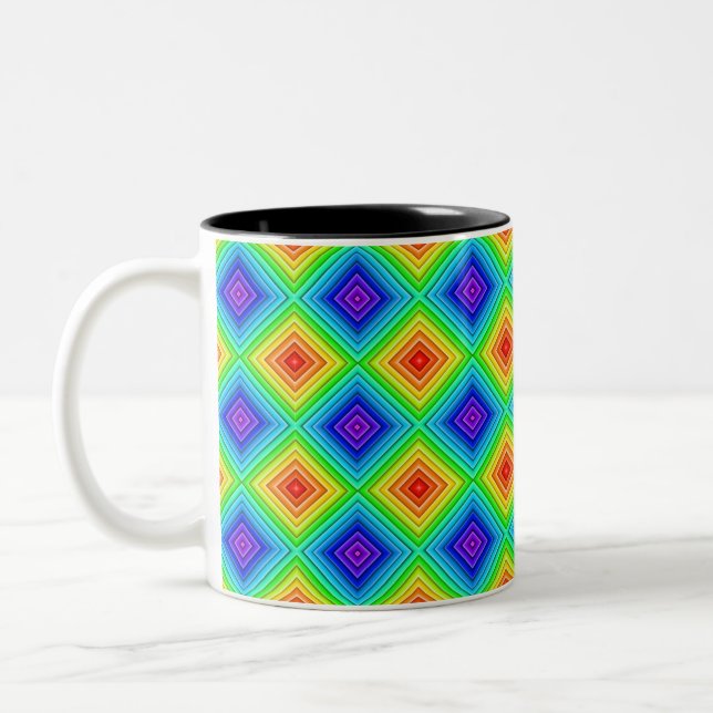 Geometric Topography - Two-Tone Mug (Left)
