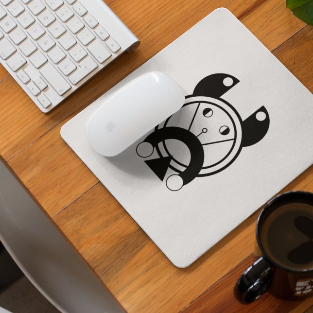 Geometric Tora Tiger Zodiac  Mouse Pad (Work fierce, click with tiger focus)