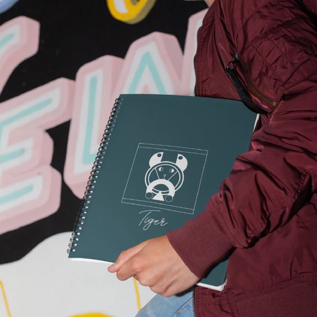 Geometric Tora Tiger Zodiac Notebook (Creator Uploaded)