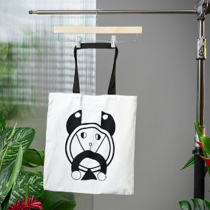 Geometric Tora Tiger Zodiac Tote Bag