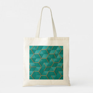 geometric tote bag