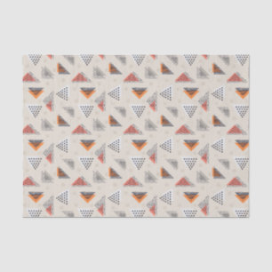 Geometric Triangle Hand Drawn Pattern Tissue Paper