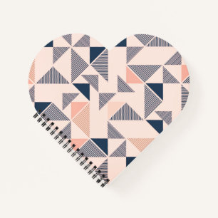 Geometric, Triangle, Modern Notebook
