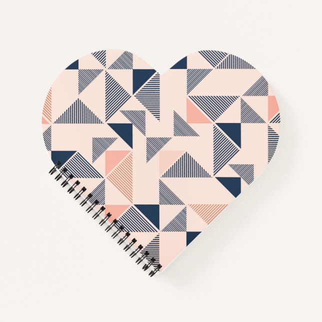 Geometric, Triangle, Modern Notebook (Front)