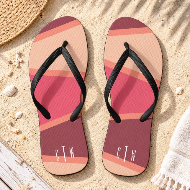 Geometric Triangle Monogram Thongs (Creator Uploaded)