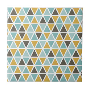 Geometric Triangle Pattern Ceramic Tile