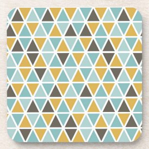 Geometric Triangle Pattern Coaster