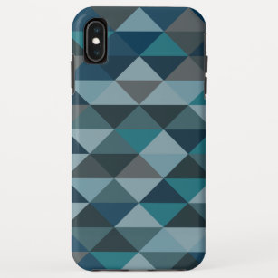 Geometric Triangle Pattern in Blue Gradient Case-Mate iPhone Case