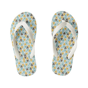 Geometric Triangle Pattern Kid's Thongs
