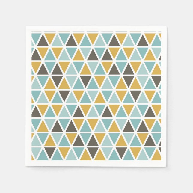 Geometric Triangle Pattern Napkin (Front)