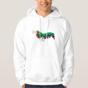 Geometric Triangle Peacock Mantis Shrimp Hoodie