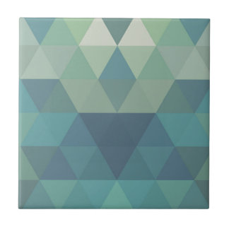 Geometric Triangles Ceramic Tile