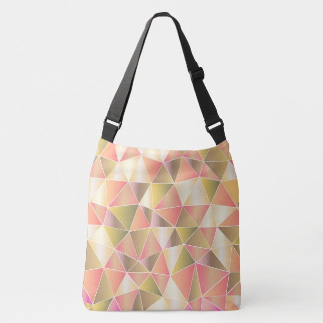 Geometric Triangles Crossbody Bag (Front)