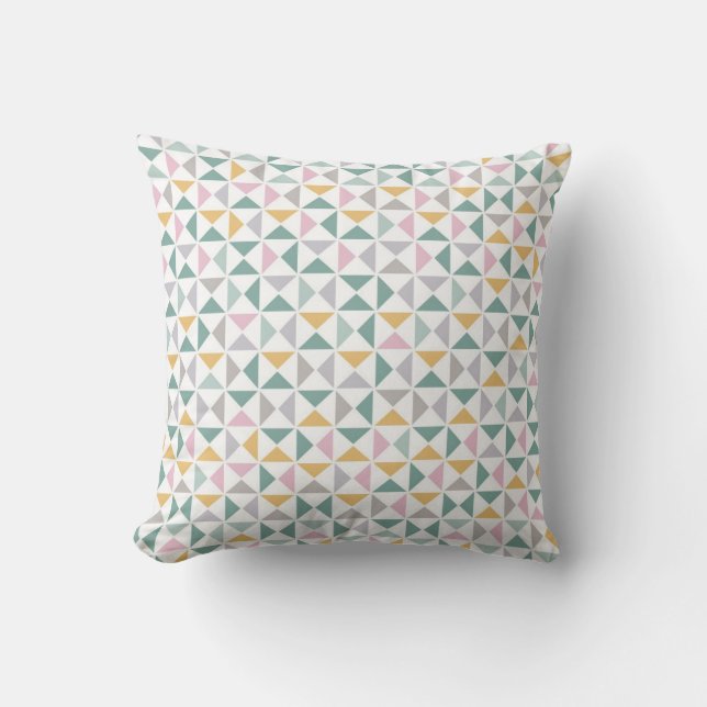 Geometric Triangles Cushion (Front)