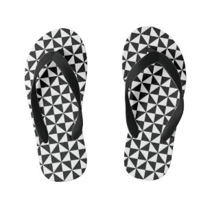 geometric triangles kids flip flops