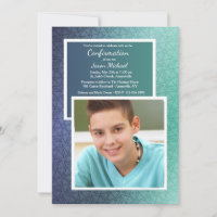 Geometric Triangles Photo Invitation