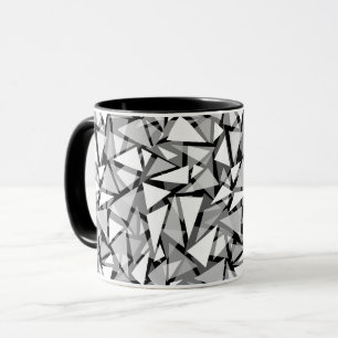 geometric triangles shapes pattern  mug