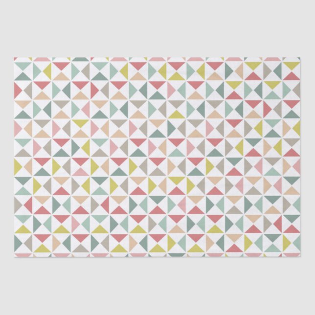 Geometric Triangles Tissue Paper (Front)