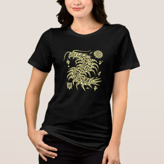 Geometric Tribal Centipede Art | Abstract  Tri-Blend Shirt