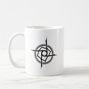 Geometric Tribal Sigil - Abstract Star Emblem Coffee Mug