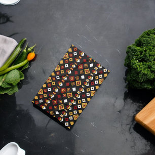 Geometric Tribal Triangle Pattern Tea Towel