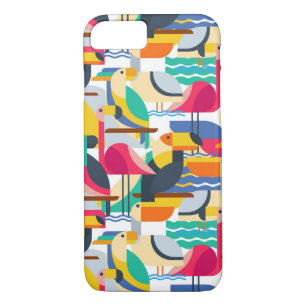 Geometric Tropical Birds iPhone 8/7 Case