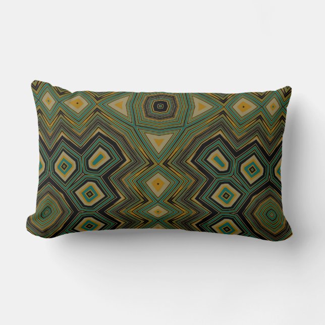 Geometric Turtle Lumbar Cushion (Front)