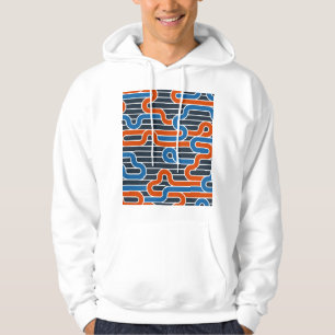 Geometric Twisted Lines Vintage Hoodie